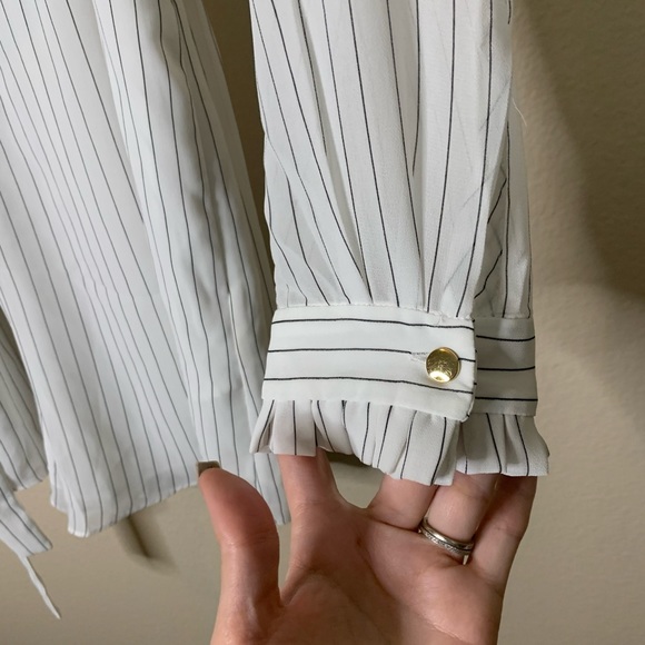 27 NWOT Zimmermann White Striped Ruffle Jumpsuit Romper 10 - Picture 12 of 14